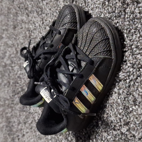 adidas | Shoes | Adidas Superstar Iridescent Stripe Shoes 9 | Poshmark